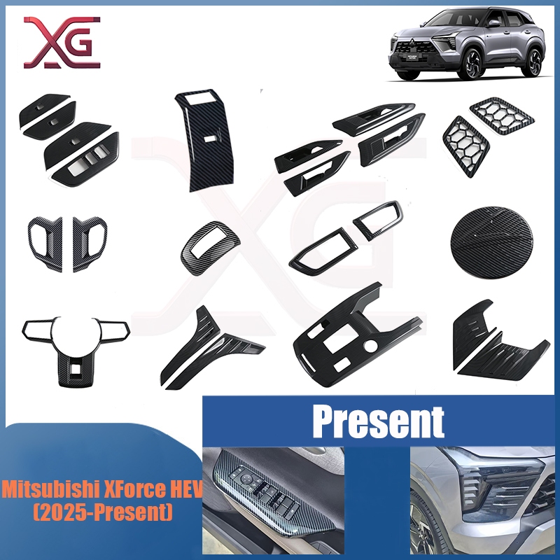 Mitsubishi XForce HEV (2025-ปัจจุบัน) ฝาครอบสวิตช์กระจกพวงมาลัย ฝาครอบหัวเกียร์