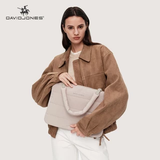 DAVID JONES เดวิด โจนส์ ปารีส พัฟ แล็ปท็อป 2025/2026 ฤดูใบไม้ร่วงฤดูหนาวผู้หญิงซูเปอร์ไฟไนลอนกันน้ํา 14/15''/16''กระเป๋าแล็ปท็อป