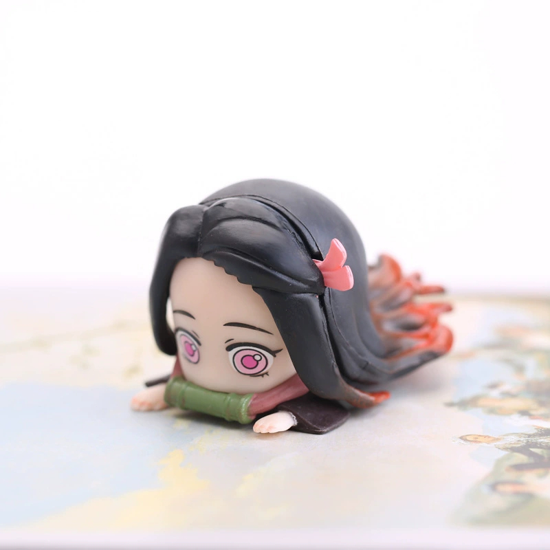 4ซม.Demon Slayer Kimetsuไม่มีYaibaอะนิเมะตัวเลขQ-รุ่นKamado Nezuko Action Figure Kawaii PVCของเล่นสะสมตุ๊กตาของขวัญ