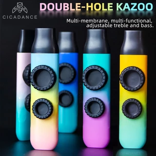 Kazoo คาซูโฟนสองรู ออกแบบพิเศษให้เสียงชัดเจนและเล่นง่ายยิ่งขึ้น เสียงเหมือนแซกโซโฟน เล่นง่ายเหมาะสำหรับมือใหม่