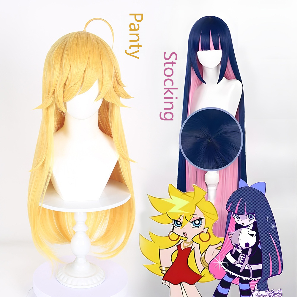 Panty & Stocking with Garterbelt, Stocking . STEEL ,Panty Cosplay  Wig  Cos Hollywood Outfit Heat Re