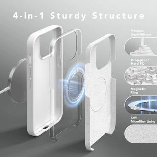 SMLF Liquid Silicone Magnetic Case ซิลิโคนเหลวแม่เหล็กสําหรับ iPhone 16 Pro Max 15 Pro Max 14 Pro Max 13 Pro Max 12 Pro Max 14 13