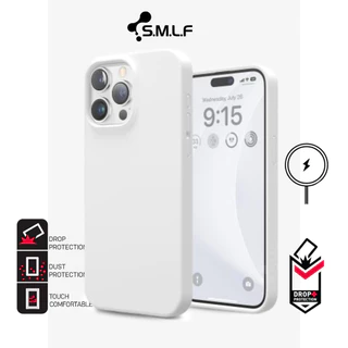 SMLF Liquid Silicone Magnetic Case ซิลิโคนเหลวแม่เหล็กสําหรับ iPhone 16 Pro Max 15 Pro Max 14 Pro Max 13 Pro Max 12 Pro Max 14 13