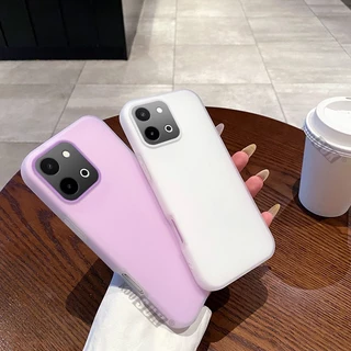 Matte Case สําหรับ OPPO A6 Pro 2025 A6X A6S A6T A6C Jelly Casing Two Layer Photo Card Interlayer โทรศัพท์ปกหลัง