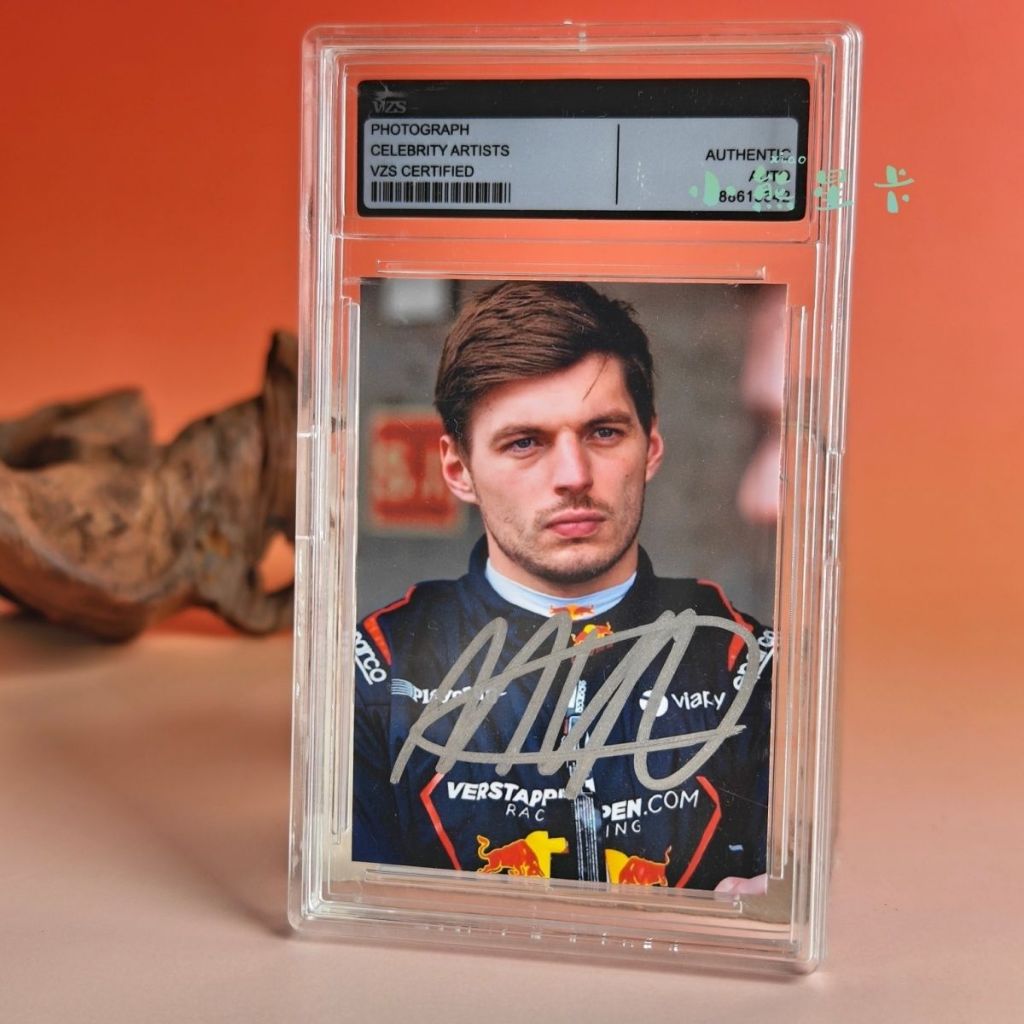 ภาพถ่ายลายเซ็นไดรเวอร์ F1 Racing \ Max Verstappen \ คอลเลกชันพัดลมหรือของขวัญ