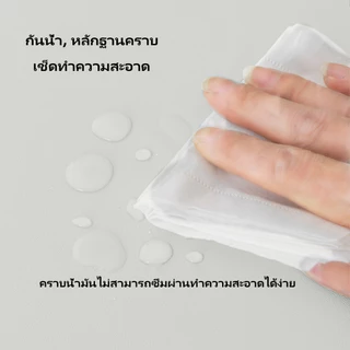 🔥ผ้าปูโต๊ะหนัง ผ้าปูโต๊ะอาหาร กันน้ำ 100% กันน้ำมัน ทนความร้อน 4 สี ผ้าคลุมโต๊ะสำหรับร้านอาหารและบ้าน