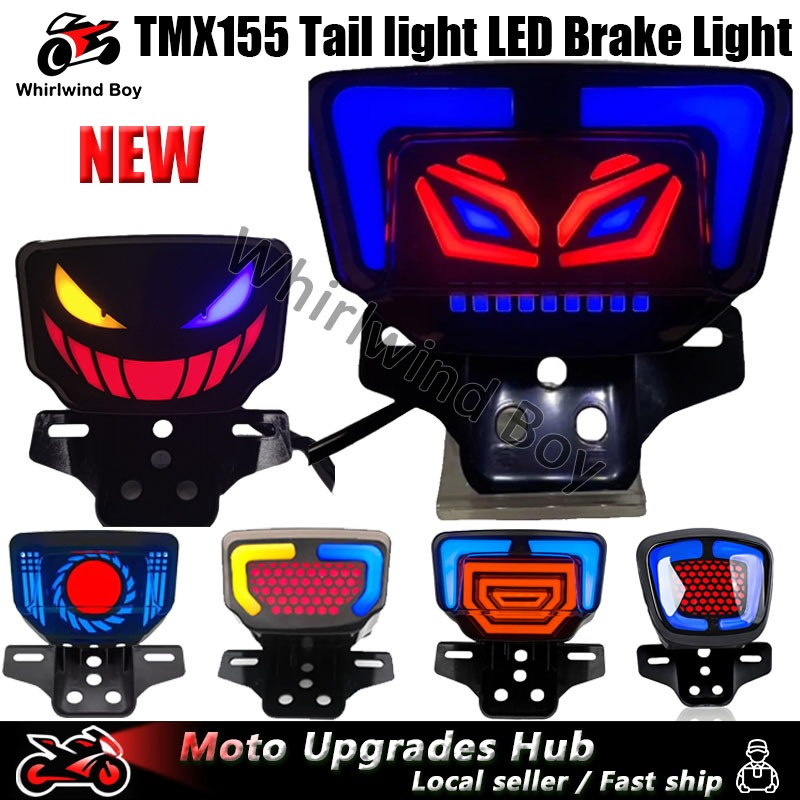 WhirlwindBoyNEW TMX155 ไฟท้ายตา LED ไฟท้ายรถจักรยานยนต์ไฟเบรคสําหรับ HONDA TMX 155