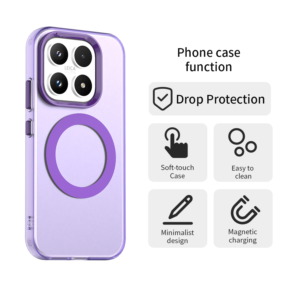 Sunyi สําหรับ Xiaomi 17 Pro Max 15 Ultra 15T Pro Case การออกแบบลูกกวาดสีสันสดใส, กันกระแทกแม่เหล็ก, ฝาครอบมีสไตล์ที่สร้างสรรค์