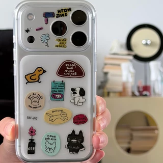 DIY สติกเกอร์น่ารักเคสโทรศัพท์ตกแต่งสติกเกอร์เยลลี่เหมาะสําหรับ 17PROMAX 17PRO