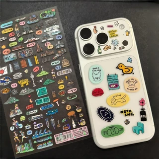 DIY สติกเกอร์น่ารักเคสโทรศัพท์ตกแต่งสติกเกอร์เยลลี่เหมาะสําหรับ 17PROMAX 17PRO