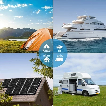 แผงโซลาร์เซลล์ 500W/800W กันน้ําและป้องกันฟ้าผ่า สําหรับการใช้งานกลางแจ้ง เหมาะสําหรับคาราวาน เรือ รถบ้าน รถยนต์ แคมป์ปิ้ง [ไม่รวมบริการติดตั้ง] - รูปที่ 3