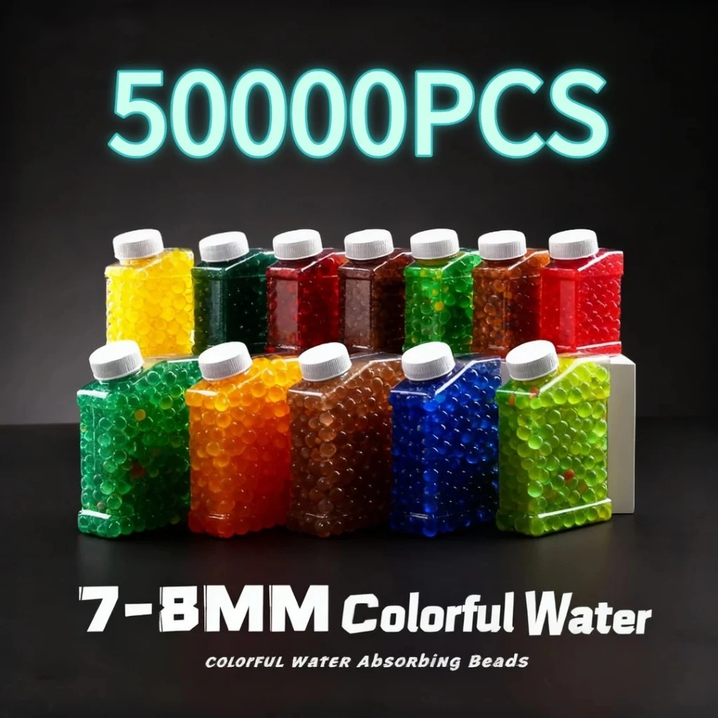 ของเล่นคลายเครียดสําหรับผู้ใหญ่และสํานักงาน-อนุภาคเจลสีอ่อน 7-8 มม. แบบพกพาในขวดสามารถบีบเล่นได้คลายความวิตกกังวล