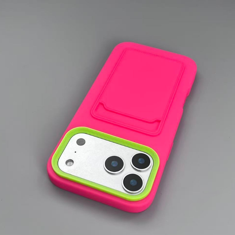 【2 in 1/hard Card case/Blue】เคส compatible for iPhone 11 12 13 14 15 16 17 pro max case - รูปที่ 2