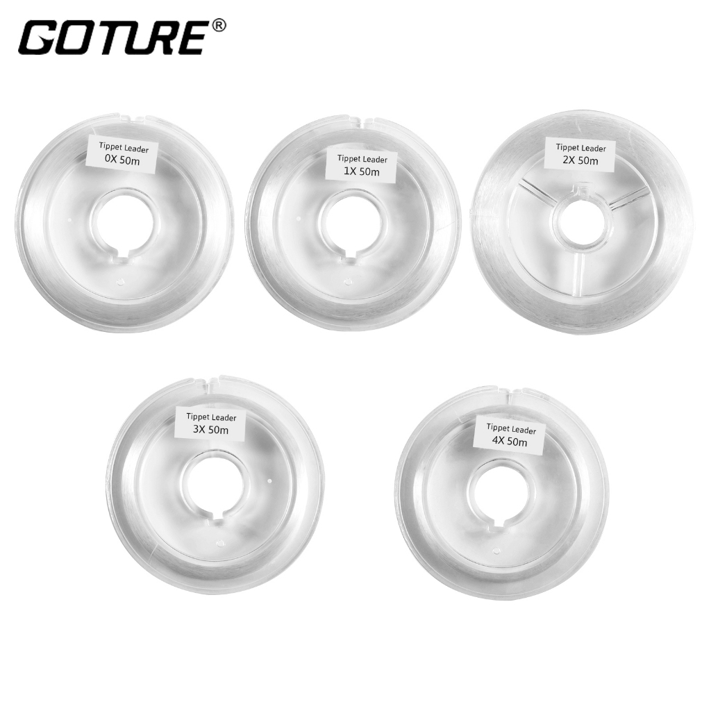 Goture สายตกปลาฟรายฟชชิ่ง ขนาด 2X / 4X / 0X / 1X / 3X / 6X ความยาว 50 ม.