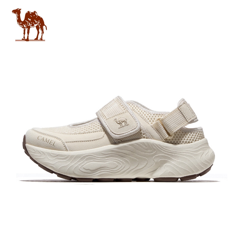 CAMEL CROWN รองเท้าแตะกีฬากลางแจ้งของผู้หญิงตาข่ายระบายอากาศรองเท้าเดินป่า