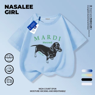 【ส่งในวันเดียวกัน × จัดส่งภายใน 2 วัน】เสื้อยืดเด็ก NASA สีขาว ผ้าฝ้ายสวมใส่สบาย ลายดัชชุนสายอเมริกันเท่ๆ 3-16 ปี ชาย-หญิง ทรงสมัยใหม่