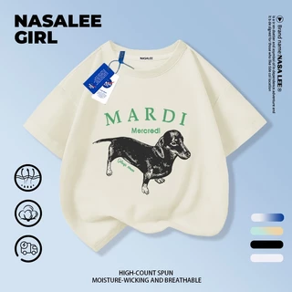【ส่งในวันเดียวกัน × จัดส่งภายใน 2 วัน】เสื้อยืดเด็ก NASA สีขาว ผ้าฝ้ายสวมใส่สบาย ลายดัชชุนสายอเมริกันเท่ๆ 3-16 ปี ชาย-หญิง ทรงสมัยใหม่