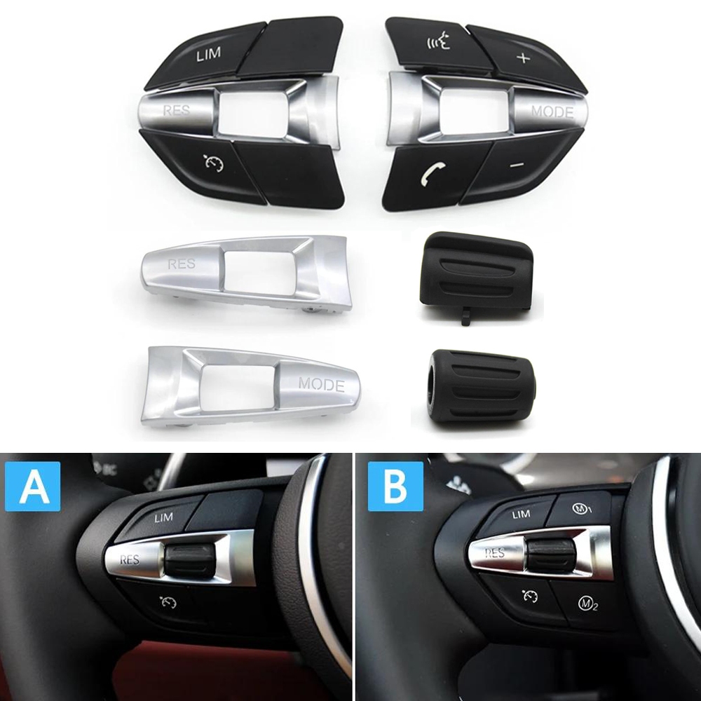 พวงมาลัยรถปุ่มลูกบิดสําหรับ BMW F10 F11 F30 F31 F34 F01 F02 F07 F06 F12 F25 F26 F15 F16 M2 M3 M4 M5 X5M X6M