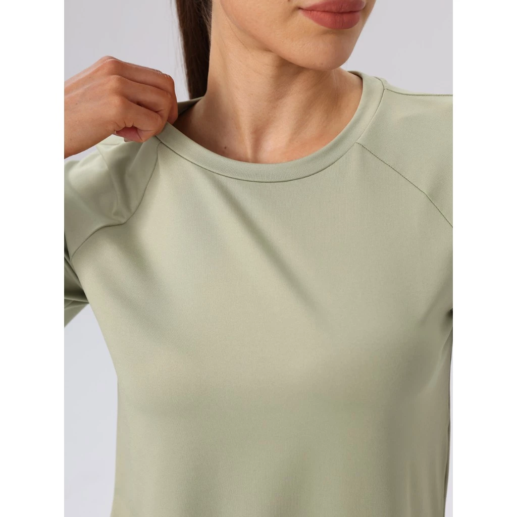 เสื้อยืดตาข่ายแขนสั้น ระบายอากาศ Plus Size S-4XL ผู้หญิง thumbnail 10