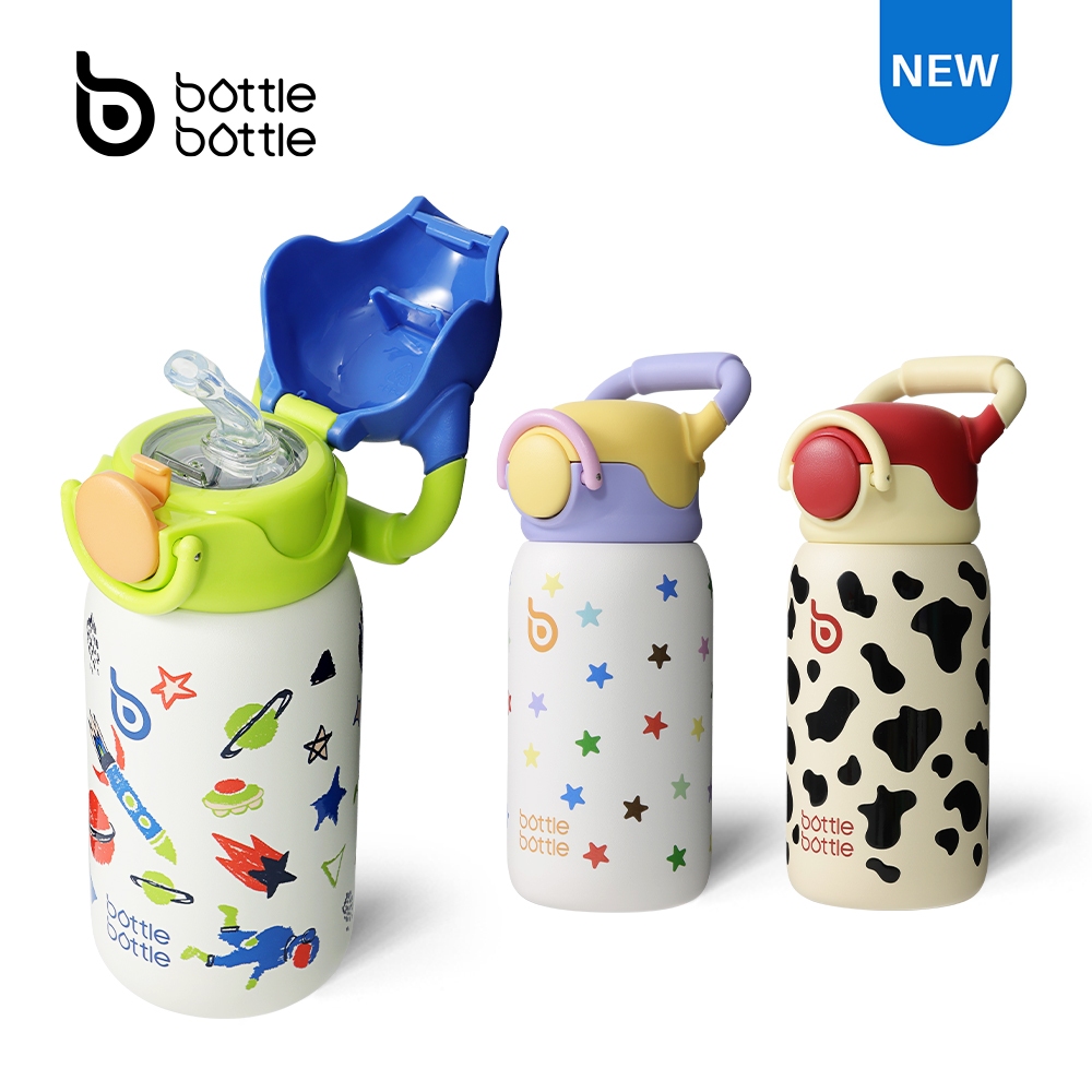BOTTLE BOTTLE 16oz/500ml เด็กแบบพกพา ขวดน้ํา  น่ารัก กระติกน้ําร้อน สําหรับเด็กชายหญิงโรงเรียนกีฬาท่องเที่ยว