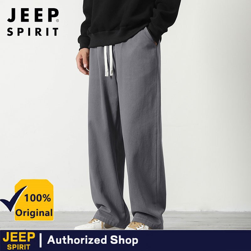 JEEP SPIRIT Spring and Autumn men's casual straight leg loose sports pants