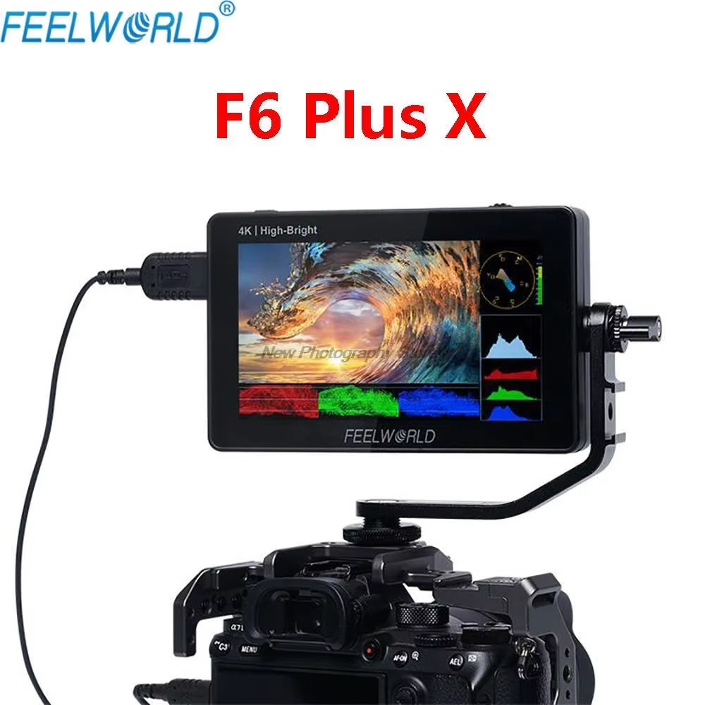 FEELWORLD F6 PLUS X หน้าจอสัมผัส 5.5 นิ้วกล้อง DSLR 3D LUT Full HD วิดีโอ 4K Monitor รองรับ HDMI