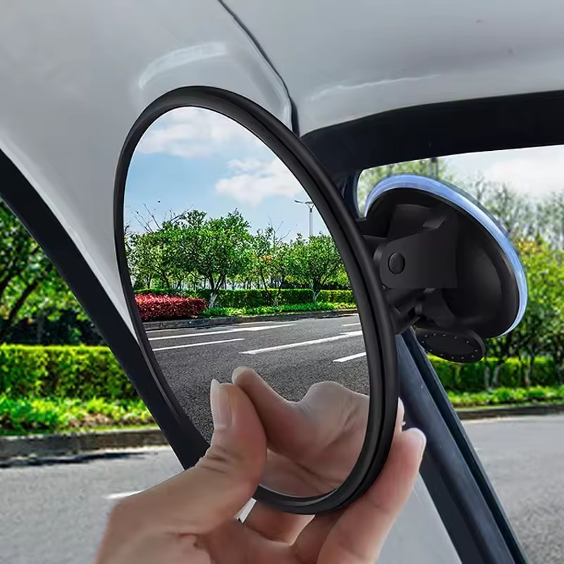 กระจกรถ 360 องศา Rotatable Dashboard Sun Visor แผ่นเสริม Observ ดูดถ้วยภายในเด็ก Auto Accessories