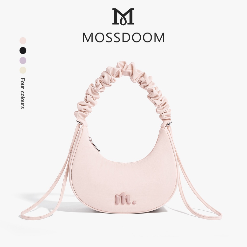 MOSSDOOM Sylvie Bag กระเป๋าสะพายข้างน้ำหนักเบา สายสะพายไหล่แบบเชือกผูกที่เป็นเอกลักษณ์ มีให้เลือก 4 สี