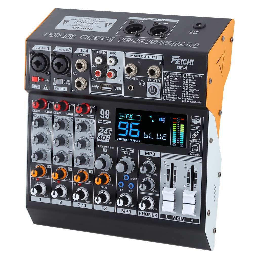 Professional mixer มิกเซอร์  เครื่องผสมมืออาชีพพร้อมเอาต์พุตเอฟเฟกต์ 99DSP DJ Mixer Party เฉพา/KTV/กล่อง ราคา ถูกที่สุด ดีลบีเคเค แกลเลอรีภาพที่ 9