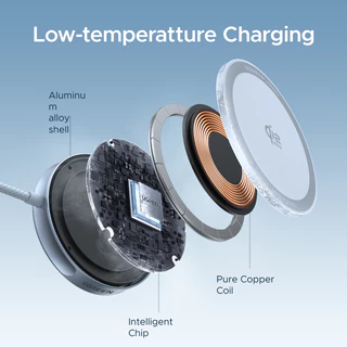 UGREEN MagFlow Qi2 25W เครื่องชาร์จไร้สายแบบแม่เหล็ก Magnetic Wireless Charger 25W Fast Charging Pad พร้อมสายชาร์จ