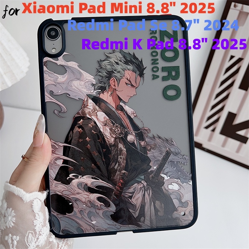 ฝาครอบซิลิโคนกันกระแทกสําหรับ Xiaomi Pad Mini 8.8 นิ้ว 2025 Redmi K Pad 8.8 "SE 8.7 2024 การ์ตูนน่ารักอะนิเมะแฟชั่นสไตล์กรณี