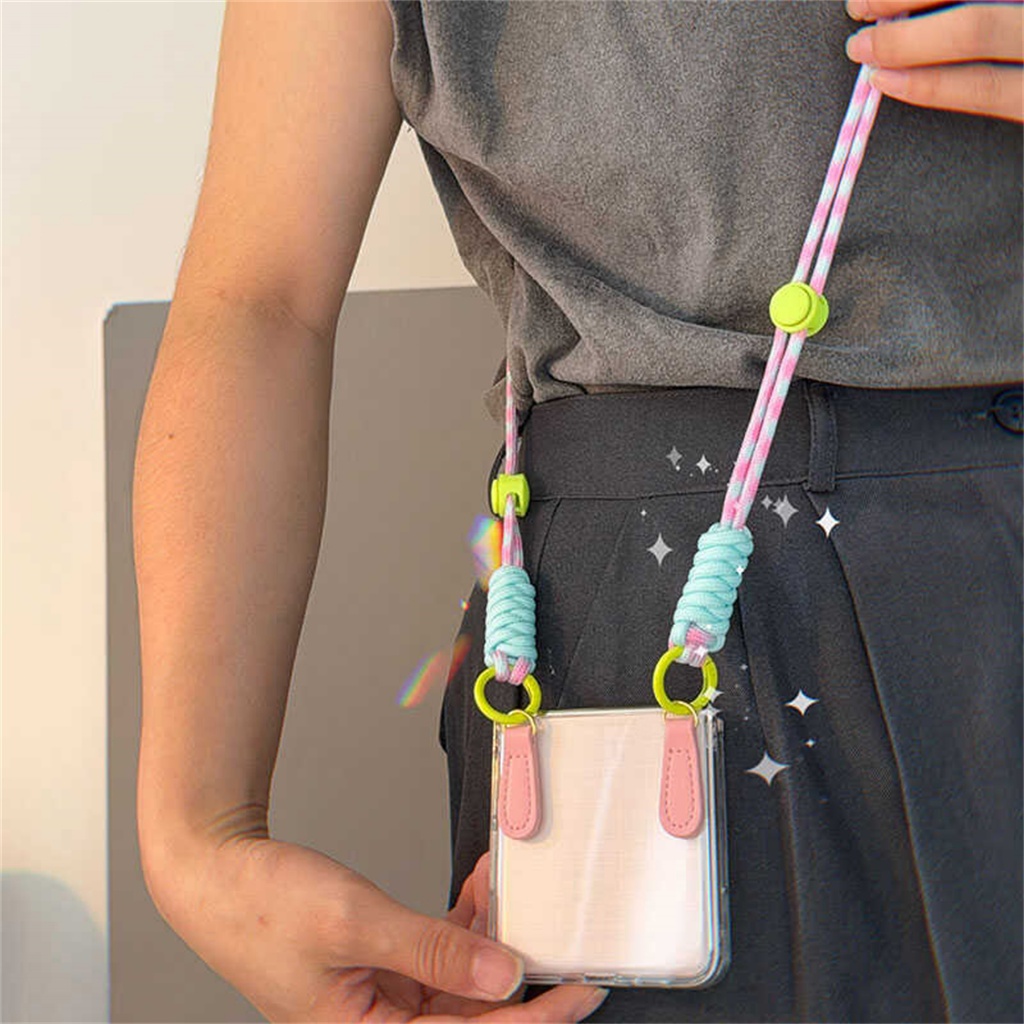 เคสโทรศัพท์โปร่งใสอาวุโสพร้อมเชือกเส้นเล็กหนังเชือกปุ่มปรับได้สําหรับ Infinix Zero Flip Tecno Phantom V Flip2 5g Hard ฝาหลัง