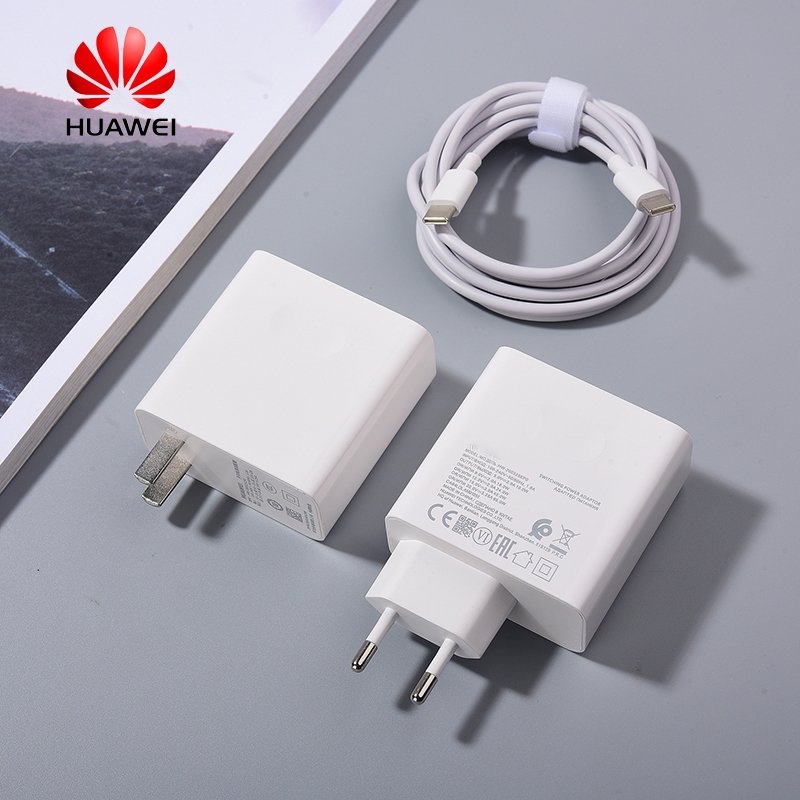 Original Huawei 65W EU/US PD SuperCharge ปลั๊ก 20V 3.25A USB C Power Wall Charger อะแดปเตอร์สําหรับ P50 Matebook 15 14 13 X Pro D15 D14 แล็ปท็อป