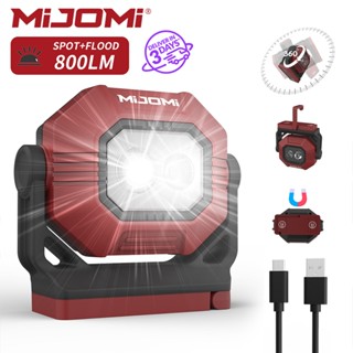 Mijomi W30 Camping Light 1500mAh 800 Lumens COB ทํางานแม ่ เ…