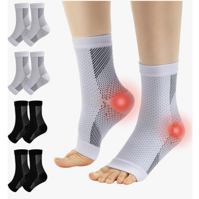 Neuropathy Socks Plantar Fasciitis Socks Ankle Brace Ankle Compression Sleeve for Sprained Ankle Ach