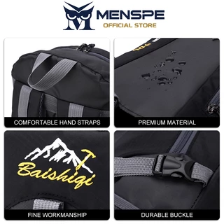 MENSPE กระเป๋าเป้สะพายหลังอเนกประสงค์ 40 ลิตร ความจุขนาดใหญ่ กันน้ำ น้ำหนักเบา สะพายหลังสำหรับเล่นกีฬากลางแจ้ง เดินป่า