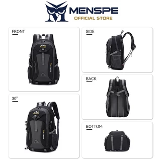 MENSPE กระเป๋าเป้สะพายหลังอเนกประสงค์ 40 ลิตร ความจุขนาดใหญ่ กันน้ำ น้ำหนักเบา สะพายหลังสำหรับเล่นกีฬากลางแจ้ง เดินป่า