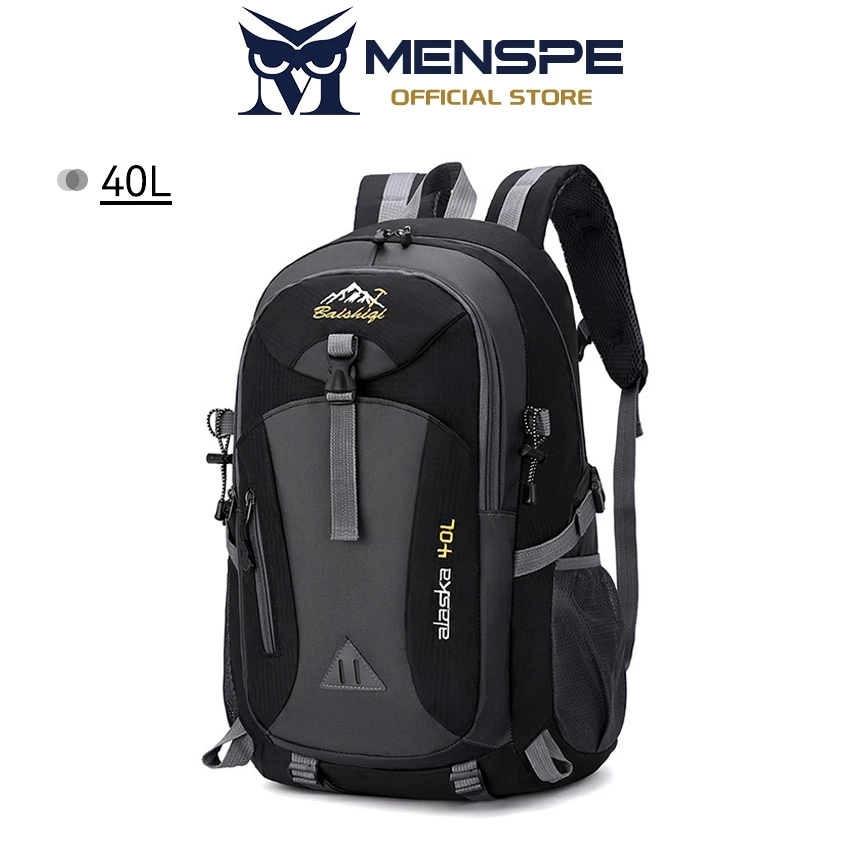MENSPE กระเป๋าเป้สะพายหลังอเนกประสงค์ 40 ลิตร ความจุขนาดใหญ่ กันน้ำ น้ำหนักเบา สะพายหลังสำหรับเล่นกีฬากลางแจ้ง เดินป่า
