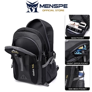 MENSPE กระเป๋าเป้สะพายหลังอเนกประสงค์ 40 ลิตร ความจุขนาดใหญ่ กันน้ำ น้ำหนักเบา สะพายหลังสำหรับเล่นกีฬากลางแจ้ง เดินป่า