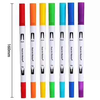 ปากกาสีน้ำสองหัว 24/36/48/60/80/100/120สี ปากกาเมจิก ปากกาสี มาร์กเกอร์ ชุดสีน้ำ สองหัว ล้างทําความสะอาดได้