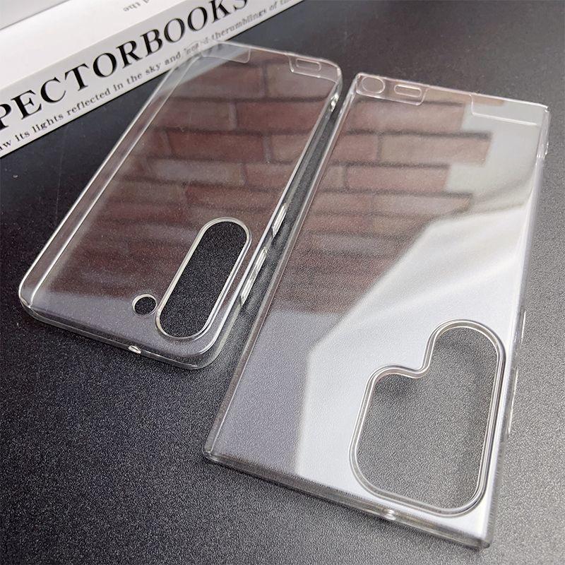 SAMSUNG เคสโทรศัพท์ใสเหมาะสําหรับSamsung S24 FE S23 FE A56 5G A55 5G A54 5G A34 5Gฝาครอบแข็งที่ไม่เหลืองโทรศัพท์มือถือProtector - รูปที่ 2