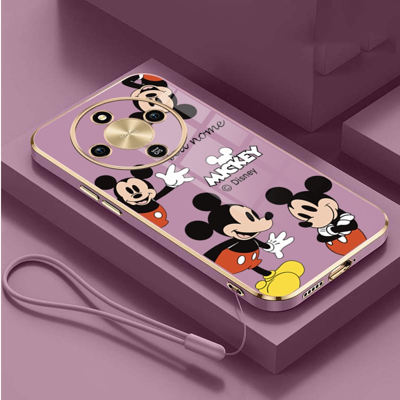 Honor X9d 5G HONOR X9d Name Custom Square Soft Case Mickey Full Camera Protection Cover