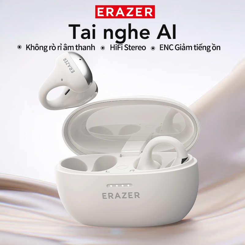 Lenovo ERAZER XF39 AI ชุดหูฟังบลูทูธแปลแบบเรียลไทม์ ซับวู Bluetooth 6.0 ฟเฟอร์คุณภาพเสียงไฮไฟ IPX5 ชุดหูฟังไร้สายกันน้ํารับประกันหนึ่งปี