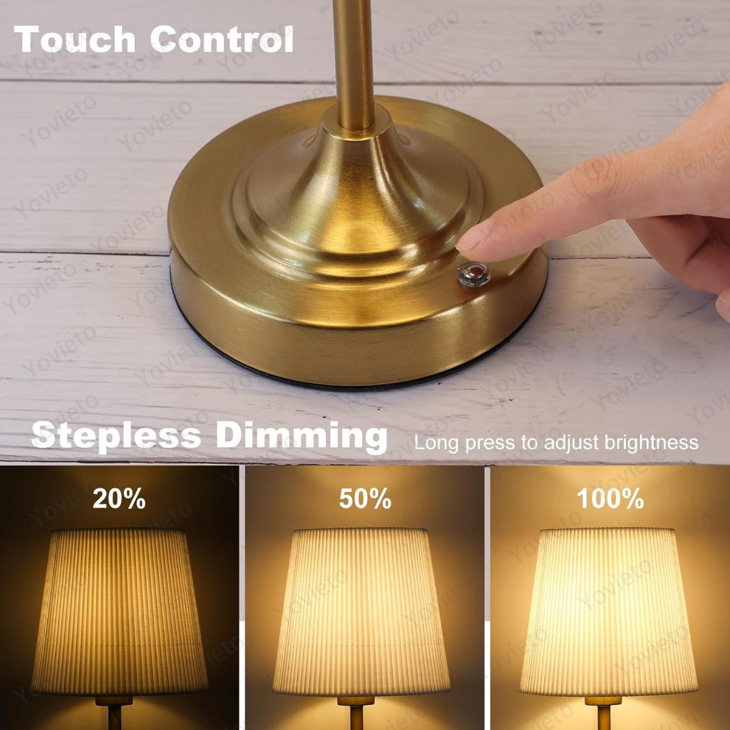 โคมไฟตั้งโต๊ะผ้าชาร์จสัมผัสลดแสงห้องนอนข้างเตียงโคมไฟตั้งโต๊ะไฟกลางคืนแสง - รูปที่ 6