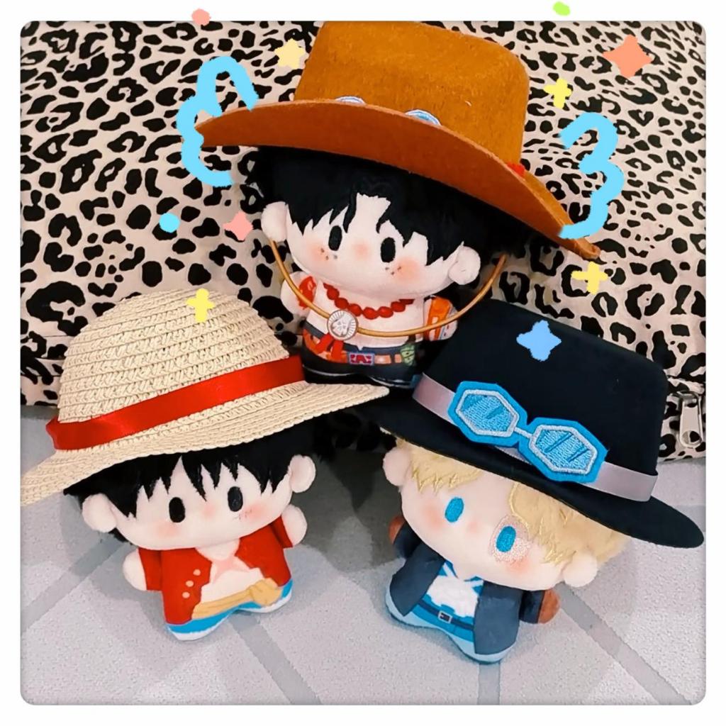 10 ซม.ตุ๊กตาอะนิเมะ One Piece Luffy Ace Sabo ของเล่นตุ๊กตาเด็กผู้ใหญ่ผ้าฝ้ายตุ๊กตาของเล่นตกแต่งของขวัญ