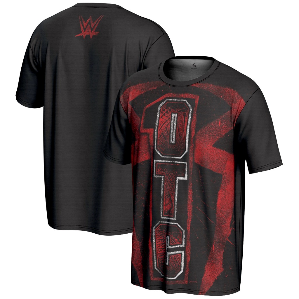 2025 Wwe Mens ProSphere Black Roman Reigns OTC เสื้อยืด