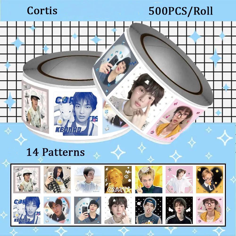 500 ชิ้น/ม้วน Kpop เด็กเกาหลีกลุ่ม Cortis สติกเกอร์ DIY โทรศัพท์ถ้วยน้ําสติกเกอร์กันน้ําพัดลมของขวัญ - รูปที่ 6