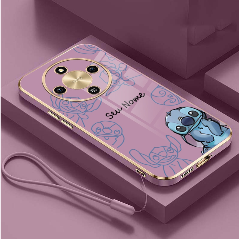 Honor X9d 5G HONOR X9d Stitch Name เคสสั่งทําฝาครอบชุบกันกระแทกเคลือบเงา