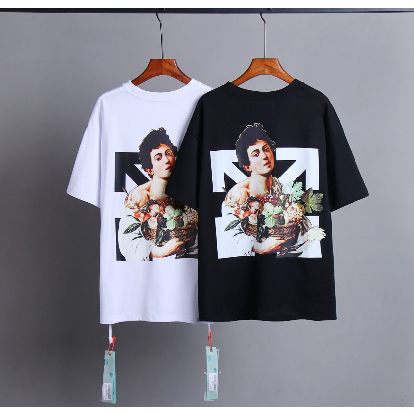 ผู้ชายผู้หญิงรูป Arrow Zebra Crossing พิมพ์รอบคอหลวมแขนสั้น T เสื้อขนาด S-3XL OW1