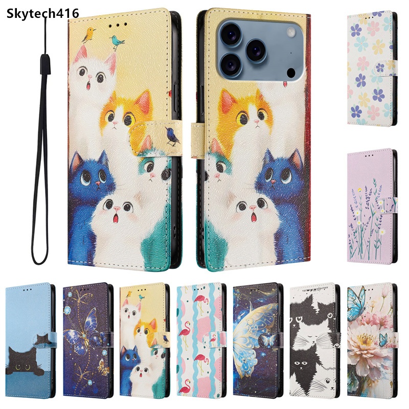 กระเป๋าสตางค์หนังสําหรับVivo T1 T2 T3 Lite Ultra T3X U3 Z5i U20 Y52S Y56 Y70S Y72 Y75 Y77 Y77E Y78 X